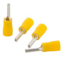 Terminal Aislado Tipo Pin Macho Amarillo